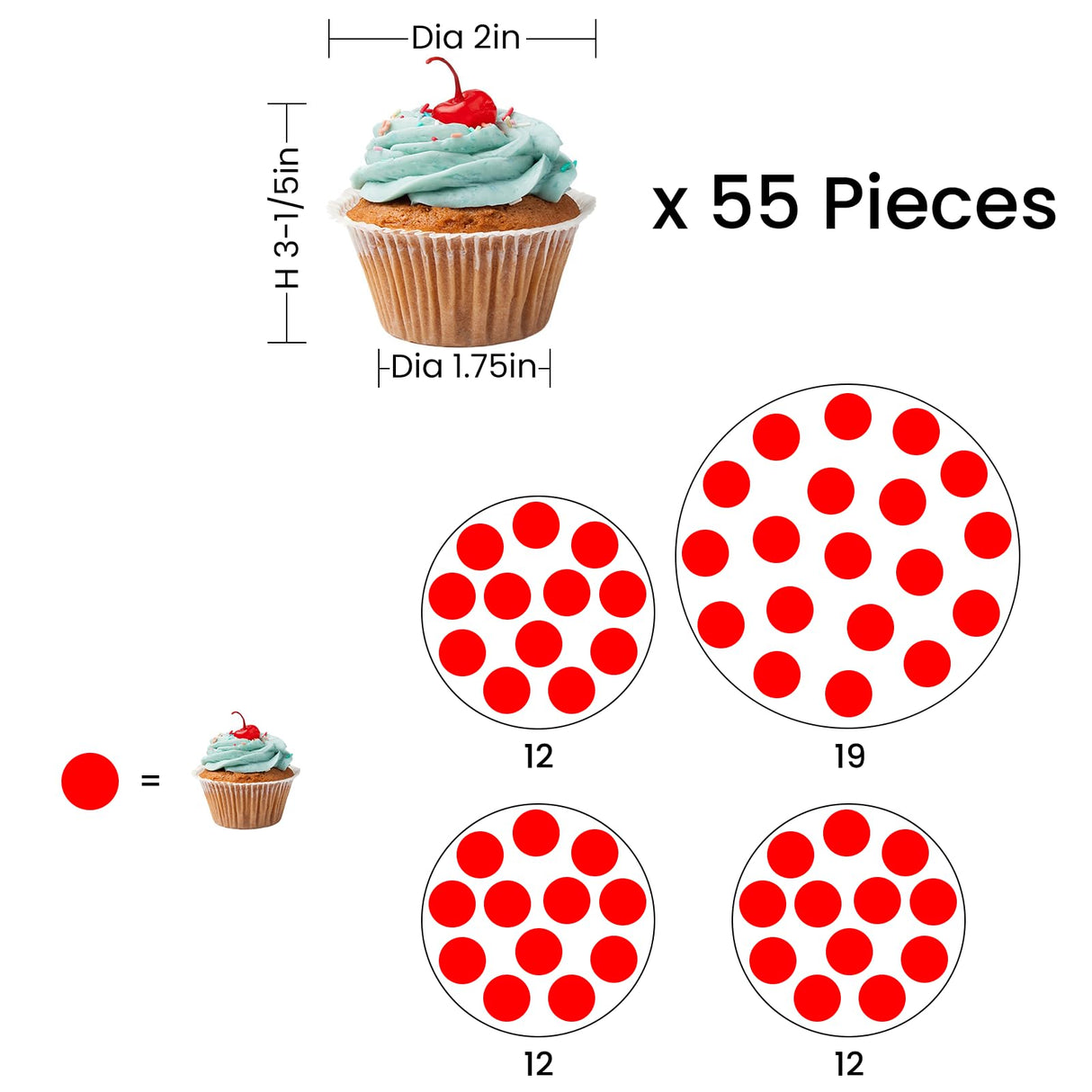 ELITEROO 4 Tier Round Cupcake Tower Stand for 50 Cupcakes, Wooden Rotatable Cake Stands with Tiered Tray, Farmhouse Wood Dessert Display Platter for Birthday Graduation Baby Shower Wedding Tea Party ELITEROO