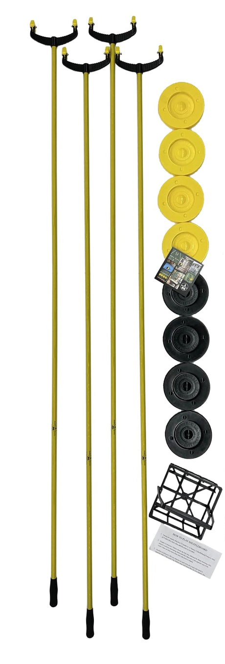 Allen Shuffleboard Premium Shuffleboard Set with Tournament Discs, Fiberglass Cues, Disc Carrier, & Shuffleboard Rules Allen R. Shuffleboard Co., Inc.