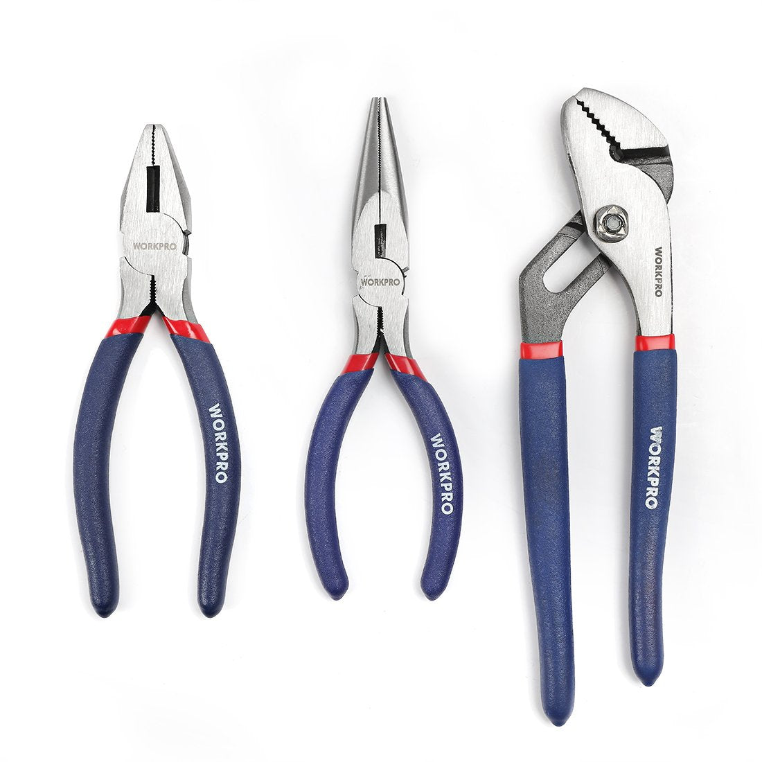 WORKPRO 125-Piece Household Tool Kit – 3.6V Rechargeable Screwdriver & Home Repair Basic Tool Set With 13-Inch Easy Carrying Tools Bag, 125 PCS (W009068A) WORKPRO