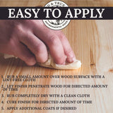 Tried & True Superior Varnish Oil Wood Finish & Sealer, 8 oz. - Natural Pine Resin & Linseed Oil, Ideal for Interior Furniture, Tables, Countertops - Tried & True