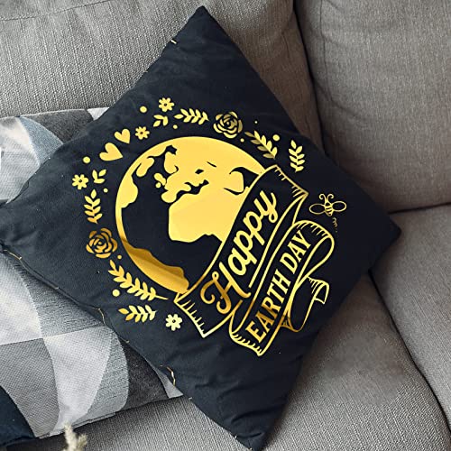 VINYL FROG Gold Metallic Foil Heat Transfer Vinyl Roll 12" x5ft Gold Iron on Vinyl Chrome HTV Vinyl Easy to Cut & Weed DIY Heat Press Design for T-Shirts VINYL FROG