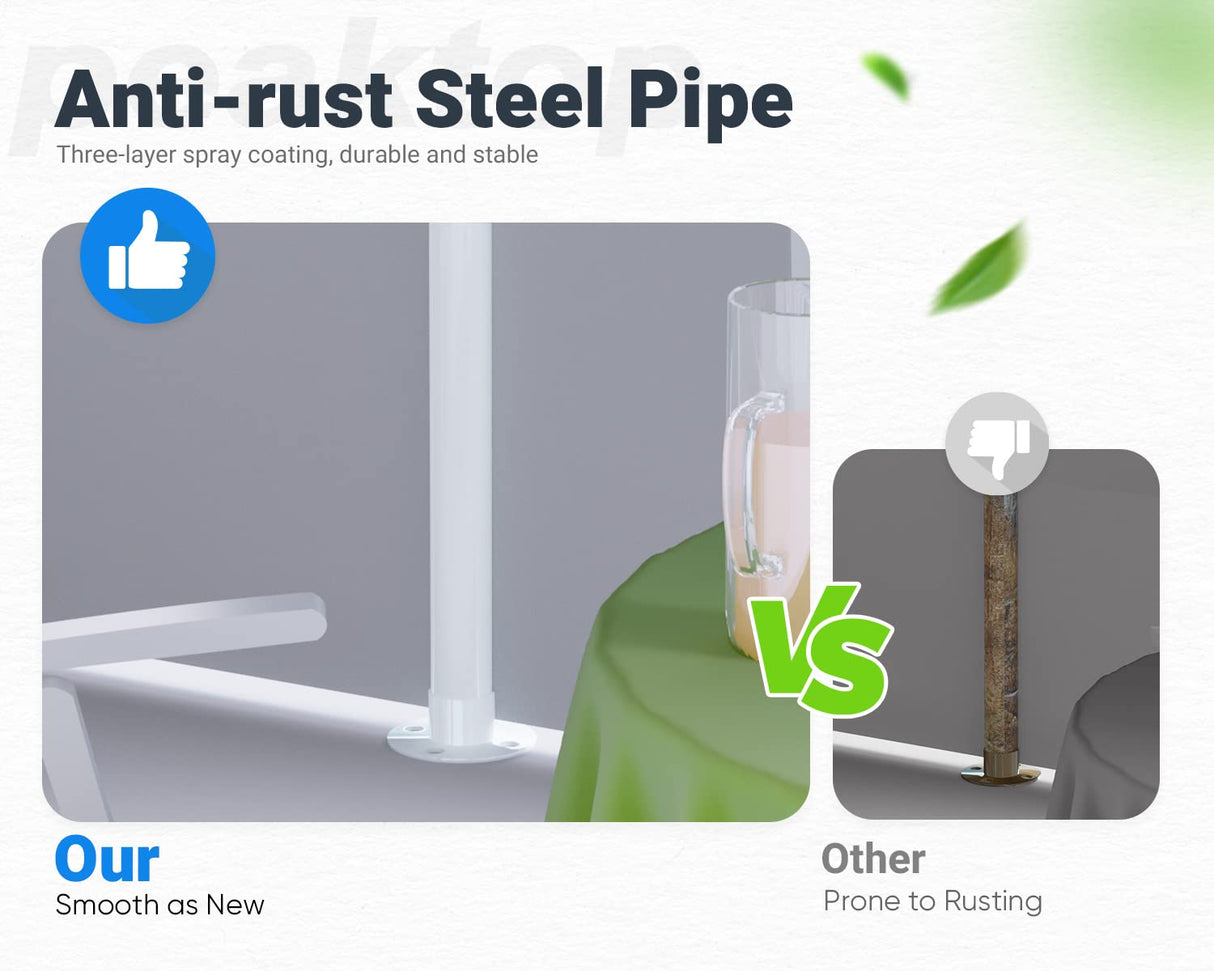 Peaktop Outdoor 10x20ft Heavy Duty Party Tent Wedding Tent Outdoor Gazebo Event Shelter Canopy with Removeable Sidewalls PEAKTOP OUTDOOR