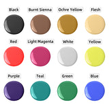 imyyds Airbrush Paint, 12 Color Acrylic Airbrush Paint Set, Water Based Read-to-Spray Air Brush Painting Set, Spray Paint Kit for Papers, Canvas, Wood, Model imyyds