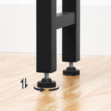 HOOBRO Full Size Headboard, Headboard with 2 Outlets and 4 USB Ports, Adjustable Height, Storage Rack, Sturdy and Stable, Easy Assembly, Greige and Black HOOBRO