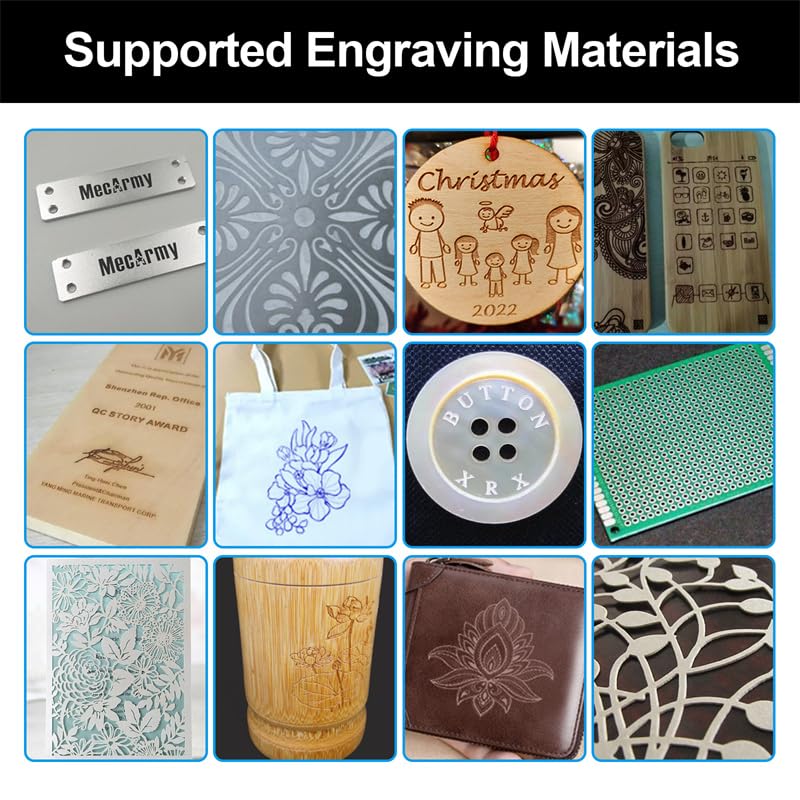 AENBUSLM 80W Laser Module with Air Assist,10W Output Power, Fixed-Focus, Built in FAC,Double Ultra-Fine Compressed Spot CNC Carving DIY Laser Master for Laser Cutter Laser Engraver Machine Class 4 AENBUSLM