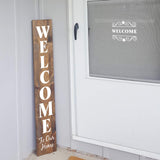 Welcome Stencils for Painting on Wood - 11 Pack Large Vertical Welcome Sign Stencil Templates for Wood Signs, Reusable Letter Stencils for Home, Patio, Porch Signs & Front Door Decorations REOLAN
