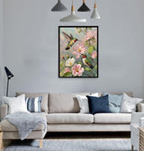 ACIOPPL Paint by Numbers for Adults Beginner Hummingbird DIY Acrylic Painting Kits Bird Oil Painting by Number Kit Bird Drawing Paintwork Acrylic Paint Canvas for Home Wall Decor Flower Hummingbird Generic