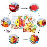 20 Pcs EVA Foam Stickers Mosaic Sticker Art Kits for Kids,DIY Cartoon Animal Painting Stickers Class Drawing Sticker Puzzle Art Craft Kit for Girls Boys Preschool Activities Early Learning Games WYNAKESHU
