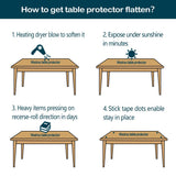 Clear Plastic Table Protector Tablecloth Cover PVC Vinyl Rectangle Large Marble Glass Coffee Table Protector Wooden Furniture Conference Tabletop Topper Protection Pad Wipeable Waterproof Mat 36x108 Wadrac