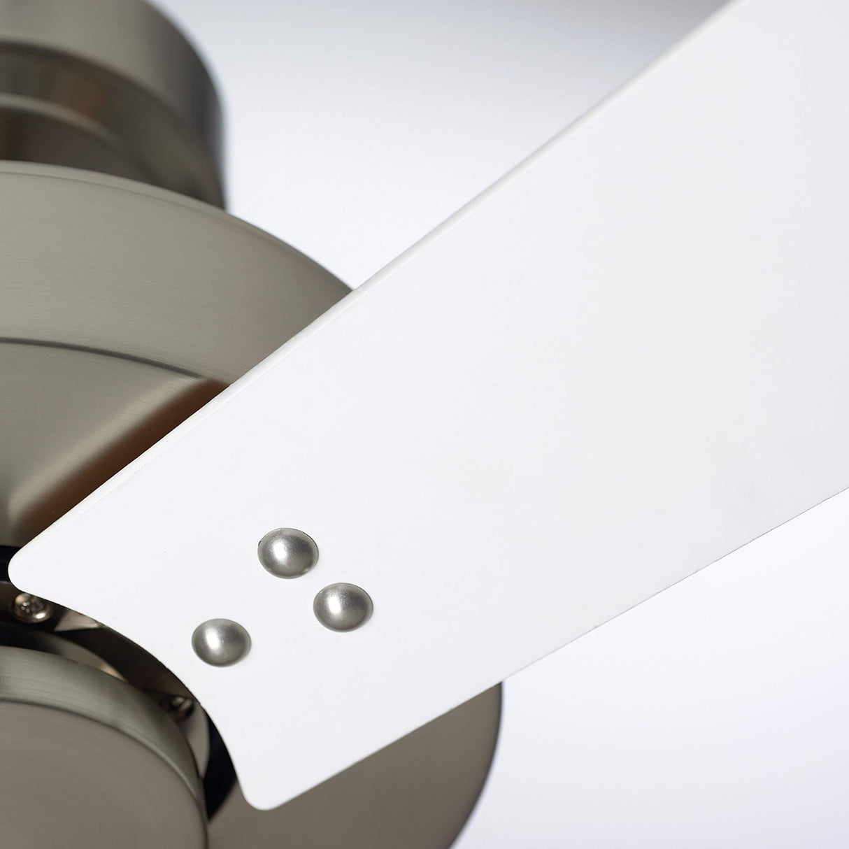 Luminance kathy ireland HOME Keane 52 Inch Ceiling Fan, Brushed Steel | Modern Design with 4-Speed Wall Control | 3 Reversible Wood Blades in Satin White and Maple,10.9x10.9x52,CF320WBS Luminance