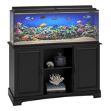 Pemberly Row Modern/Contemporary Furniture 50" Aquarium Stand in Black Pemberly Row