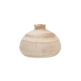 Creative Co-Op Small Paulownia Wood Vase (Each one Will Vary) Decorative Accents, Natural Creative Co-Op