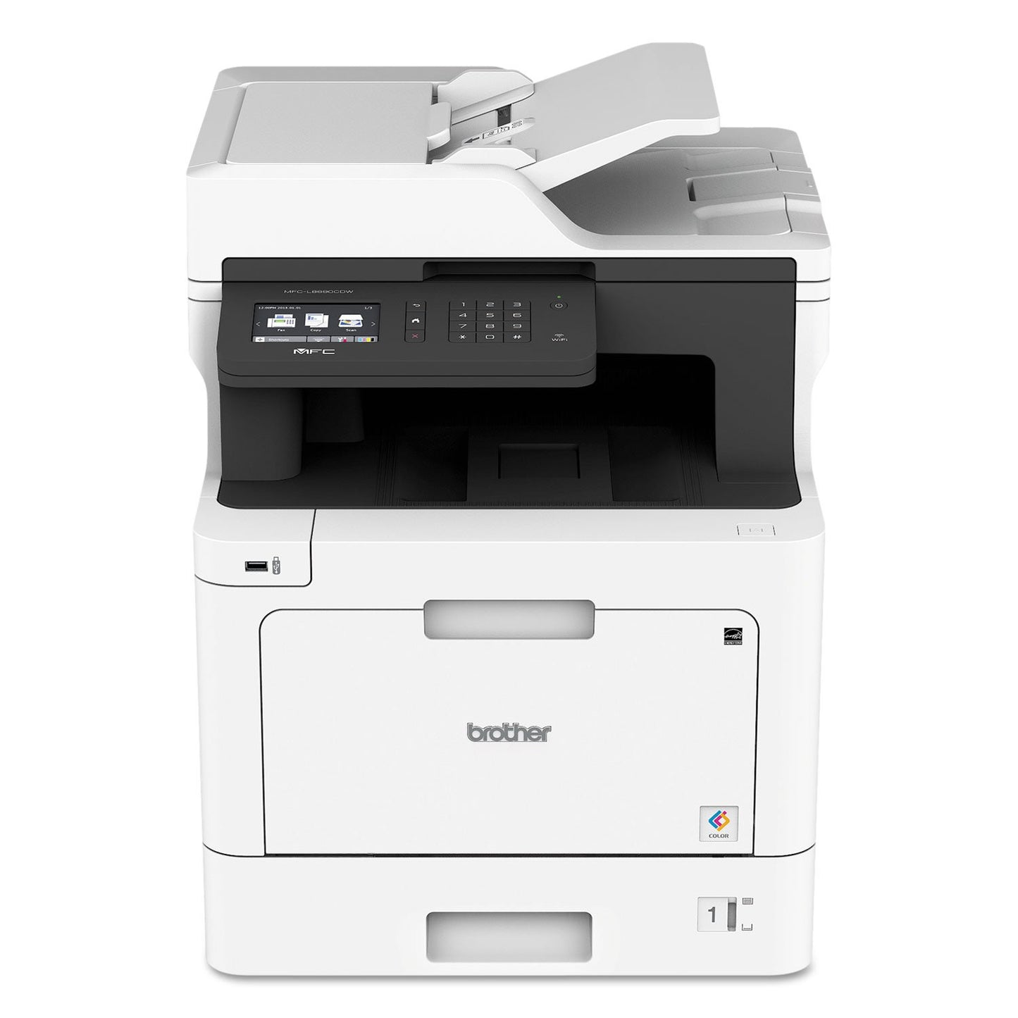 Brother Printer MFCL8610CDW Business Color Laser All-in-One with Duplex Printing and Wireless Networking, White, 21.2" x 17.1" x 20.7"