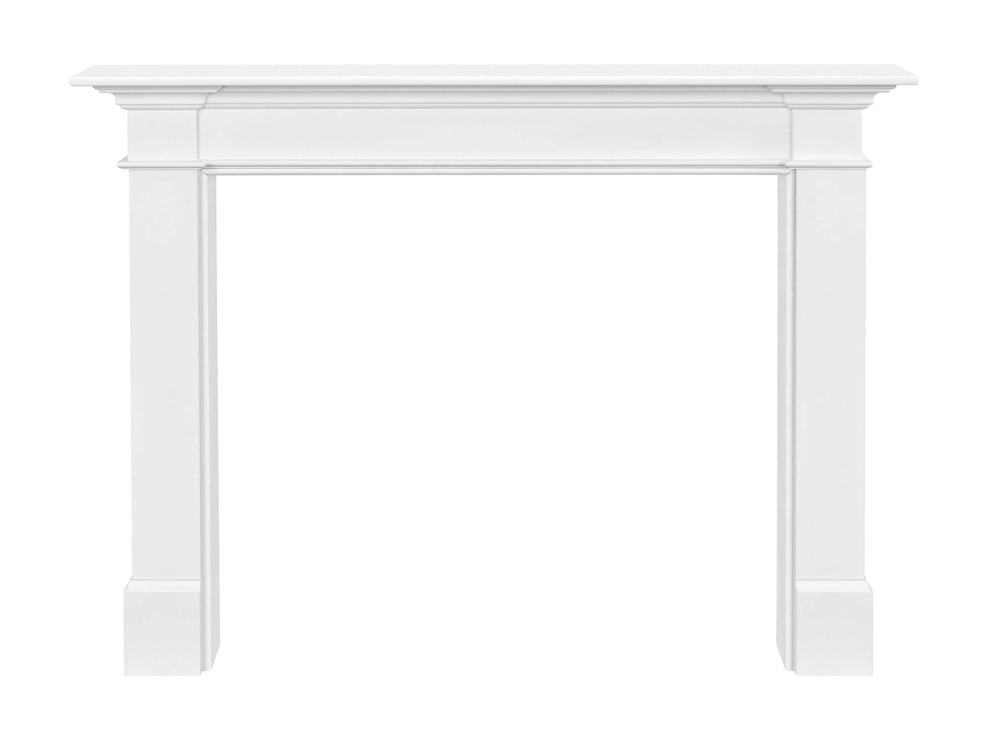 Pearl Mantels Harmonious and Elegant MDF Mantel Surround, 48", Crisp White