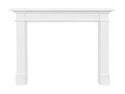 Pearl Mantels Harmonious and Elegant MDF Mantel Surround, 48", Crisp White