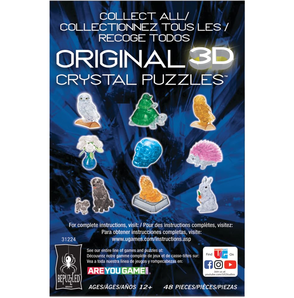 BePuzzled, Gorilla and Baby Original 3D Crystal Puzzle, Ages 12 and Up Bepuzzled