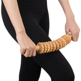 Wood Therapy Massage Tools 12 Roller, Wooden Massager Stick 16.8 Inch,Lymphatic Drainage Tool Cellulite Massager for Cellulite Reduction,Muscle Tension and Body Shaping,Contouring KintKita