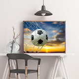 MOER SKY 5D Diamond Painting Soccer Art Embroidery Cross Stitch Full Round Drill DIY Crystal Beads Fantasy Craft Kit Art 12x16 Inch MOER SKY