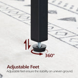 MAHANCRIS 55" Sofa Table, Industrial Console Table, 3-Tier Narrow Side Table with Open Shelves, Foyer Table for Entryway, Hallway, Kitchen, Living Room and Bedroom, Rustic Brown CTHR80401 MAHANCRIS