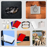 Mroy mio 135 PCS Laser Engraving Material Kit, 27 Kinds Laser Engraver Blanks for Laser Crafting, Includes Wood, Acrylic, Fabric, Rock, PU Leather, Diatom Mud Materials Mroy mio