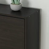 FUFU&GAGA Shoe Cabinet with 2 Flip Drawers for Entryway, Modern Storage Cabinet, Freestanding Rack Organizer (23.6”W x 9.4”D 31.4”H)(Black) FUFU&GAGA