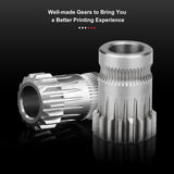 Dual Gear Extruder, Upgraded CR10 Twin Gear Extruder Ender 3 Extruder for Creality Ender 3, Ender 3V2, Ender 3 Pro, CR-10 3D Printers Olzzdda