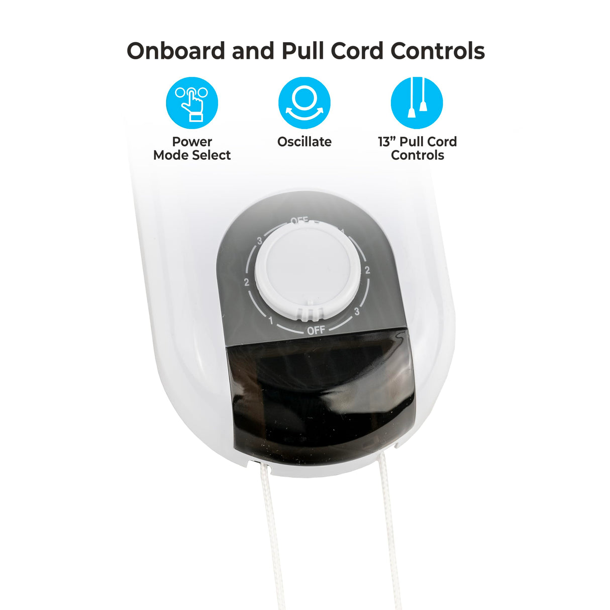 Comfort Zone Oscillating Wall Mount Fan with Adjustable Tilt, 16 inch, 3 Speed, Metal Grille, 90 Degree Oscillation, Airflow 14.07 ft/sec, Ideal for Home, Bedroom, Gym & Office, CZ16W Comfort Zone