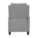 Lexicon Loveland Upholstered Fabric Push Back Recliner in Gray Lexicon
