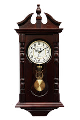 Vmarketingsite Grandfather Wall Clocks Battery Operated for Living Room Decor, Traditional Wood Wall Pendulum Clock with Westminster Chime, Makes A Great Housewarming Or Birthday Gift Vmarketingsite