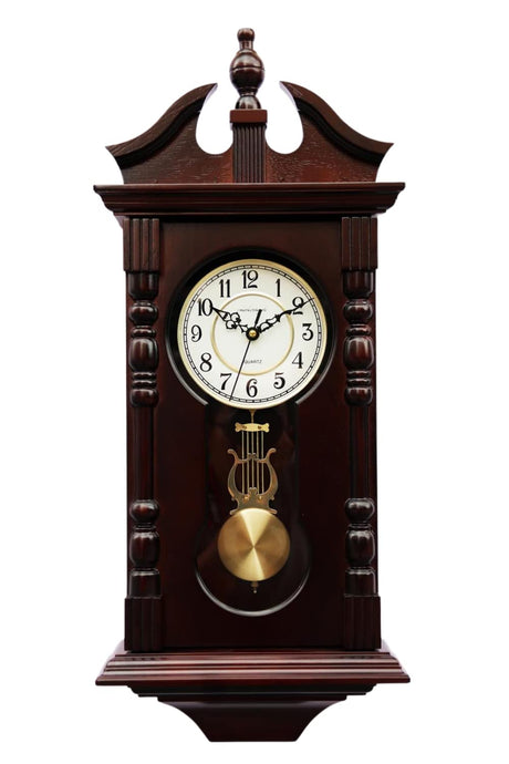 Vmarketingsite Grandfather Wall Clocks Battery Operated for Living Room Decor, Traditional Wood Wall Pendulum Clock with Westminster Chime, Makes A Great Housewarming Or Birthday Gift Vmarketingsite