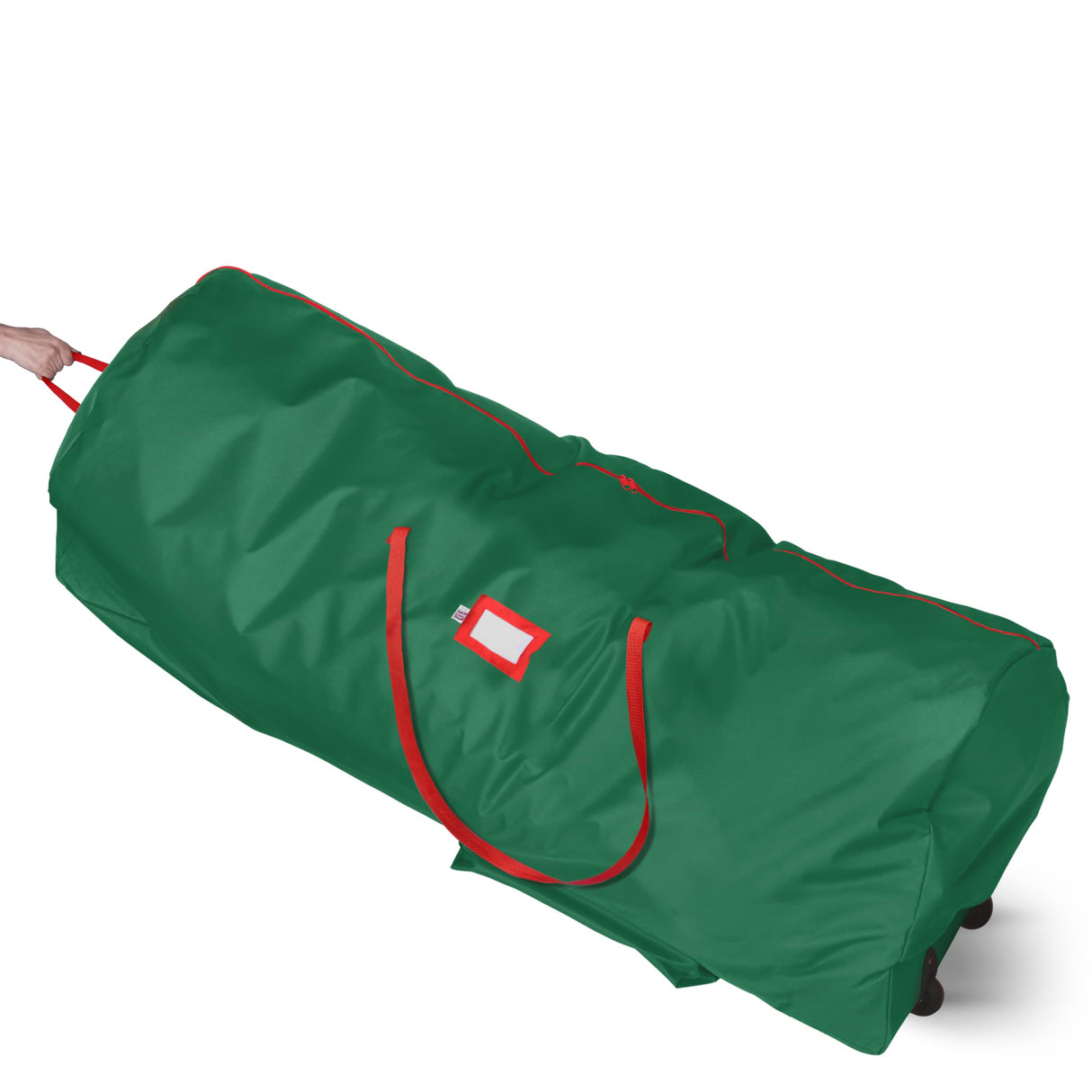 Holiday Cheer Christmas Tree Storage Bag with Wheels – Heavy Duty Christmas Tree Bag Fits Up to 9ft Tall Artificial Christmas Tree, Waterproof, Durable Handles & Zipper – Xmas Tree Storage Bag (Green) Holiday Cheer