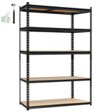 Heavy Duty Garage Shelving Units,5-Tier Adjustable Storage Shelves,36 x 24 x 72in,Loads 3000 LBS,Adjustable Garage Storage Shelving, Metal Storage Utility Racks Shelf Unit Garvee