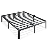 Metal Bed Frame King Size, 14 Inch 3500 lbs Heavy Duty Platform Bed FramesSteel Slats Noise Free No Box Spring Needed, Easy Assemble Sturdy Bedframe with Storage and Mattress Retainers BOLTRISE