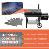 Heavy Duty Steel Charcoal Offset Smoker Tuning Plates, Heat Deflector Tuning - 7-Pack, Great Accessories for Oklahoma-Joe Highland Offset Smoker and More Pumdut