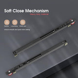 32" Concealed Sliding Barn Door Hardware Kit with Soft Close Mechanism for 24-28in Passage Opening, Hidden Aluminum Track System, Wall Mount for Interior Wooden Door (NO Door) CEAKIAN