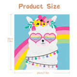 CarlonLin Framed 4 Pack Paint by Number for Kids, Paint by Numbers for Kids Ages 8-12, Paint by Numbers Kits Children Beginner, DIY Acrylic Oil Painting for Home Wall Decor (8x8inch) CarlonLin