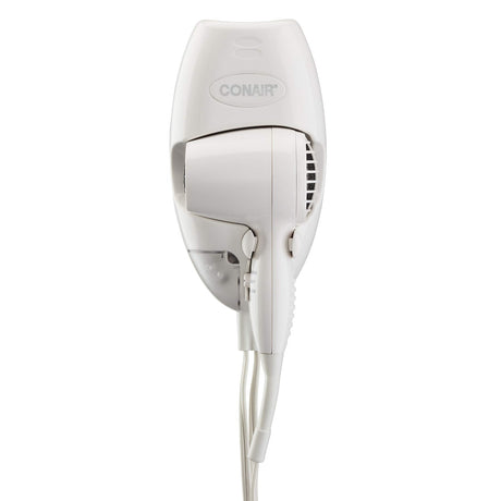 Conair Wall-Mount Hair Dryer, 1600W Hair Dryer with LED Night Light, Wall Mount Blow Dryer Conair