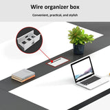 Nuipesn Rectangular Conference Room Table, Seminar Table Meeting Room Table Boardroom Desk Business Seminar Table Printer Desk no Chair for Office (Oak+Grey,9.84FT,118.11" L*51.18" W*29.53" H) Nuipesn