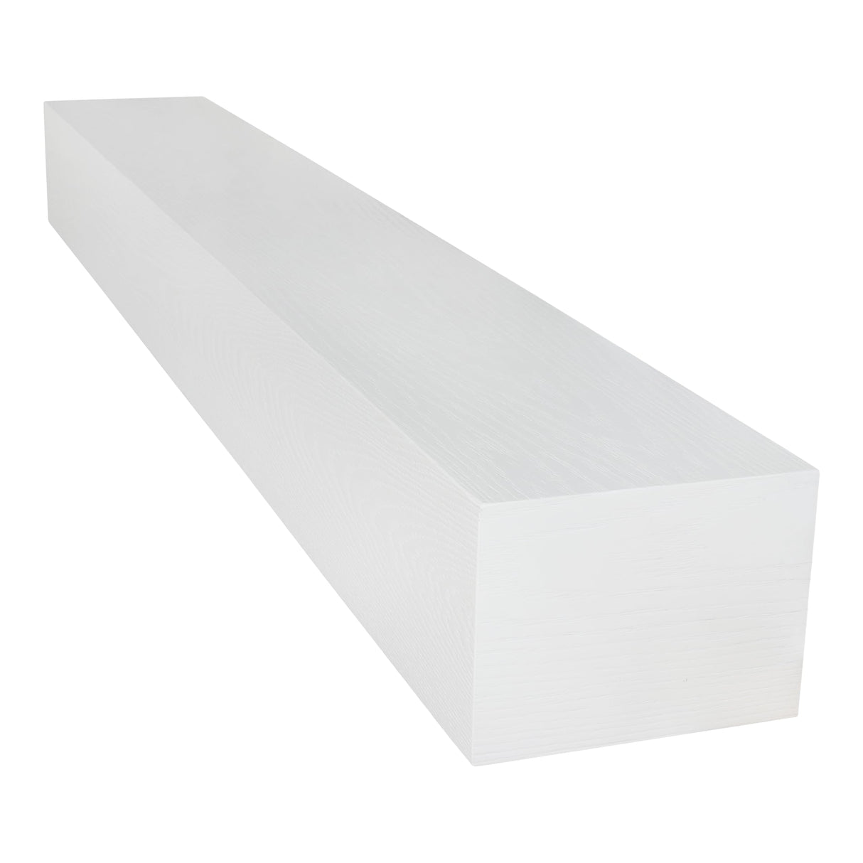 Pennsylvania Woodworks Fireplace Mantel, Handmade in The USA, OAK WOOD Wall-Hanging Mantel Shelf, Farmhouse Wall Shelf Design, Easy to Mount and Heavy Duty, 60 in, Large, Pristine White Pennsylvania Woodworks