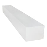 Pennsylvania Woodworks Fireplace Mantel, Handmade in The USA, OAK WOOD Wall-Hanging Mantel Shelf, Farmhouse Wall Shelf Design, Easy to Mount and Heavy Duty, 60 in, Large, Pristine White Pennsylvania Woodworks