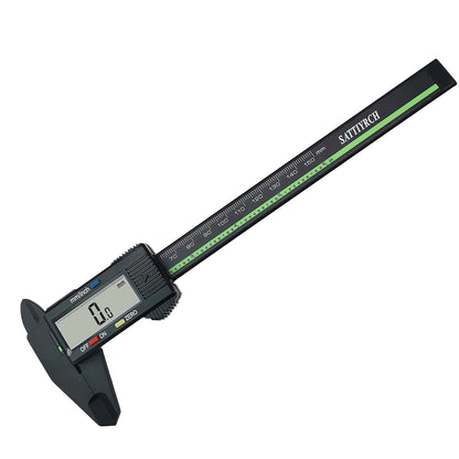 Sattiyrch Plastic Digital Caliper with Large LCD Screen 6 Inch Millimeter Conversion Sattiyrch Electronic Vernier Caliper Measuring Tool (Plastic Digital Caliper) - WoodArtSupply