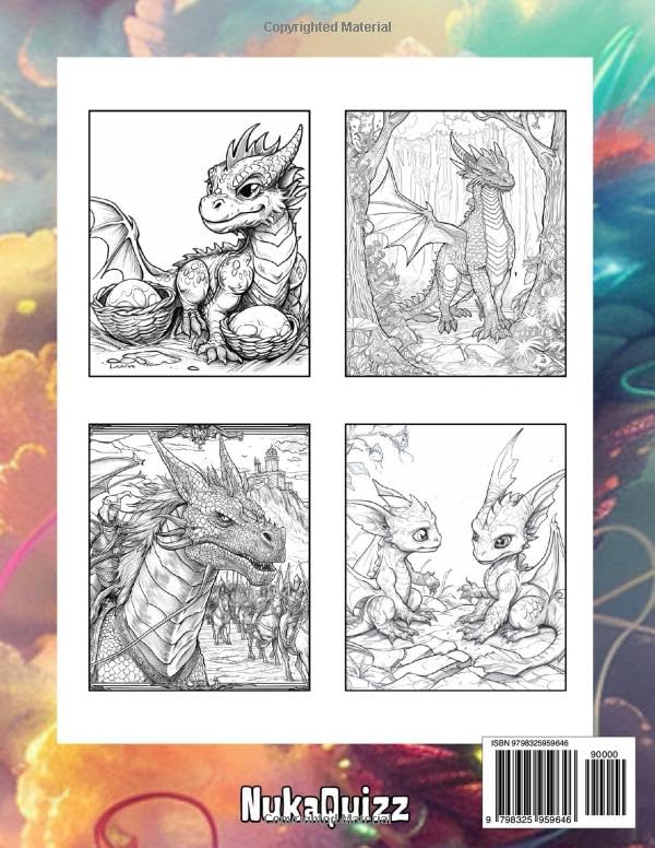 IMAGINE DRAGONS - COLORING BOOK: +60 coloring pages of dragons and castles WoodArtSupply