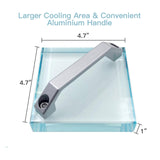 HTV Cooling Block for Vinyl with Handle, 4.7" x 4.7" Heat Absorbing Area, Designed to Provide Fast and Efficient Cooling for Sublimation HTV, DTF Film, Heat Transfer Vinyl and Heat Transfer Paper WoodArtSupply