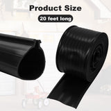 showingo 20 ft Garage Door Rubber Bottom Weather Seal Replacement for Clopay Garage Bottom Seal, Easy Installation and Durable Materials showingo