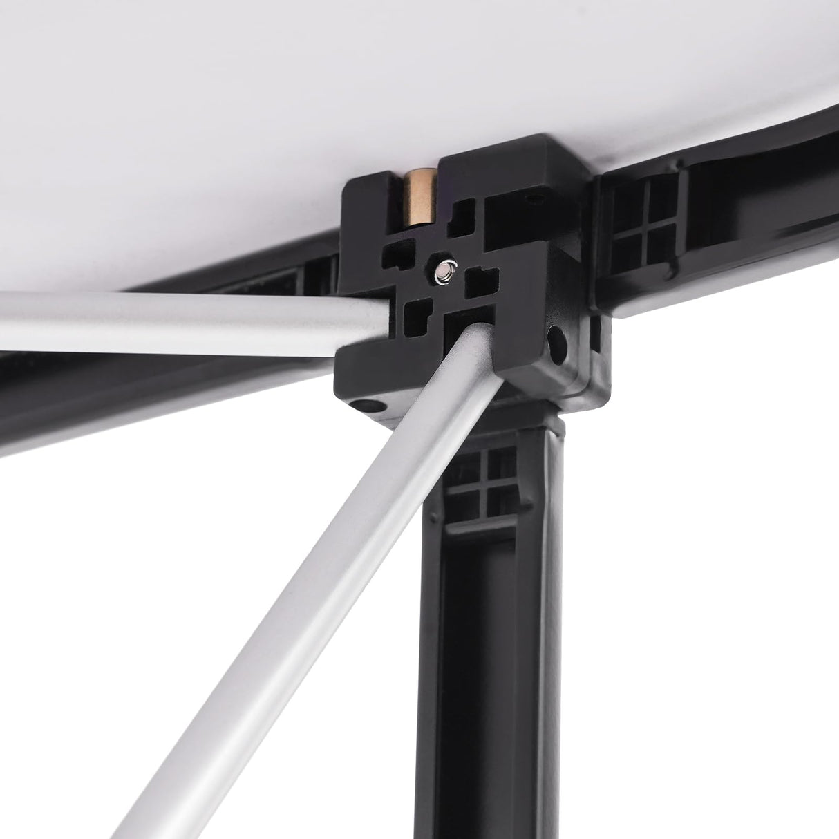 51" Portable Trade Show Counter Curved Pop Up Table Podium Salon Display Booth Corrugated Sidewalls Reception Desk Speech Stand for Checkout Exhibition Promotion Retail PalaUha