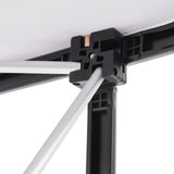 51" Portable Trade Show Counter Curved Pop Up Table Podium Salon Display Booth Corrugated Sidewalls Reception Desk Speech Stand for Checkout Exhibition Promotion Retail PalaUha