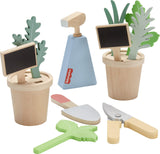 Fisher-Price Preschool Toy Wooden Herb Garden and Tools Playset, 12 Wood Pieces for Pretend Play Kids Ages 3+ Years Fisher-Price