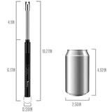 SUPRUS Electric Candle Lighter USB Type C Rechargeable Lighter Steel Shell & Hanging Hook with 360° Flexible Neck (Black) SUPRUS