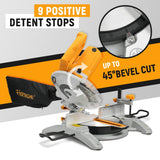 Hoteche Miter Saw 8-1/4-Inch Table Saw 11-Amp Single Bevel Compound Saw Chop Wood Circular Saw with Saw Blade Hoteche