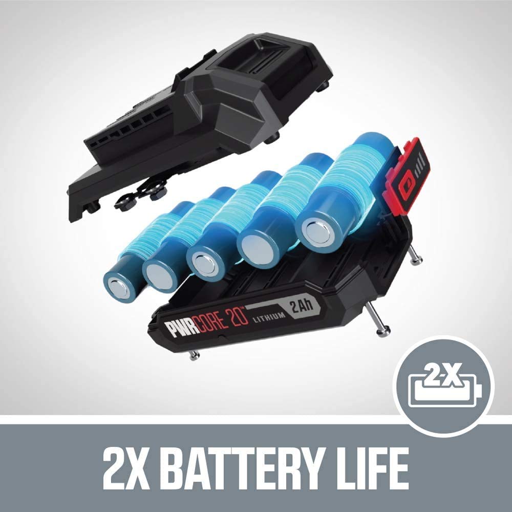 Skil 20V 7/8 Inch Stroke Length Jigsaw, Includes 2.0Ah PWRCore 20 Lithium Battery and Charger - JS8203-10 EGO POWER+